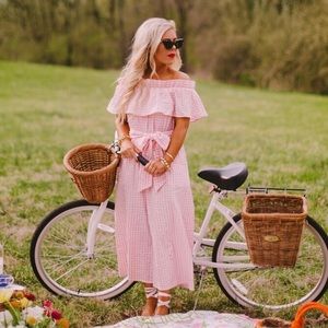 Elizabeth Wilson Designs Pink Gingham Georgie Jumpsuit BRAND NEW Size XS